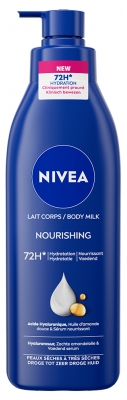 Nivea Lait Corps Nourrissant 72H Peaux Sèches à Très Sèches 250 ml