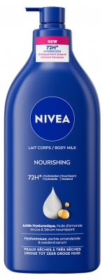 Nivea Lait Corps Nourrissant 72H Peaux Sèches à Très Sèches 625 ml