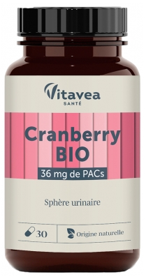 Vitavea Cramberry Sphère Urinaire Bio 30 Unités