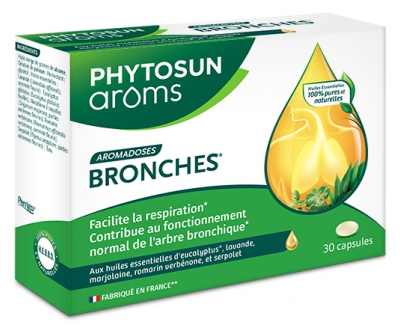 Phytosun Arôms Aromadoses Bronches Étui de 30 Capsules Molles