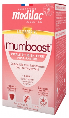 Modilac Mumboost Vitalité et Bien-Être Post-Partum 60 Unités