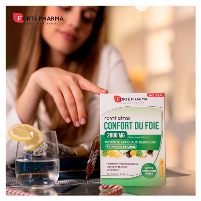 Forté Pharma Forté Détox Confort du Foie 20 Ampoules