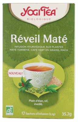 Yogi Tea Réveil Maté Bio 17 Sachets de 2,1 g 