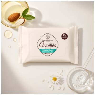 Cavaillès Lingettes Déodorantes 15 Unités