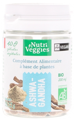 Nutriveggies Ashwangandha Bio 40 Unités