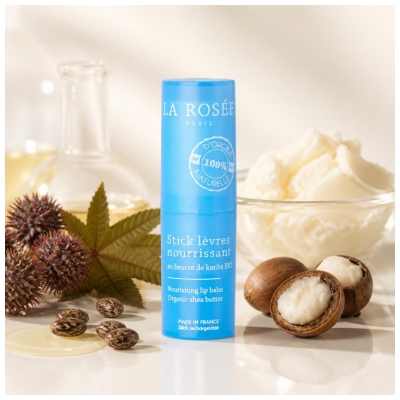 La Rosée Stick Lèvres Nourrissant Rechargeable au Beurre de Karité Bio