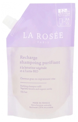 La Rosée Shampoing Purifiant Cheveux Gras Recharge 400 ml