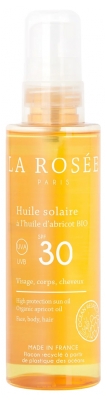 La Rosée Huile Solaire Spf30 à l'Huile d'Abricot Bio