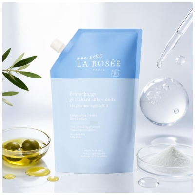 La Rosée Mon Petit Gel Lavant Ultra-Doux Bébé & Enfant Éco-Recharge 800 ml 
