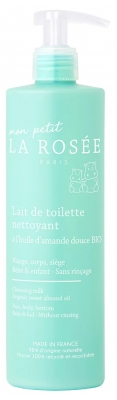 La Rosée Lait de Toilette Nettoyant à l'Huile d'Amande Douce Bio 400 ml