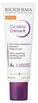 Bioderma Cicabio Crème+ Ultra-Réparateur Apaisant SPF50+ 40 ml