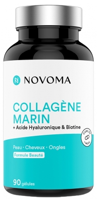 Novoma Collagène Marin + Acide Hyaluronique & Biotine 90 Gélules