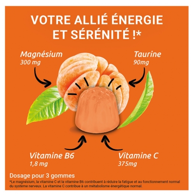Mag 2 Boost Énergie et Nervosité Magnésium 45 Gommes