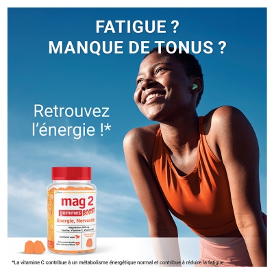 Mag 2 Boost Énergie et Nervosité Magnésium 45 Gommes