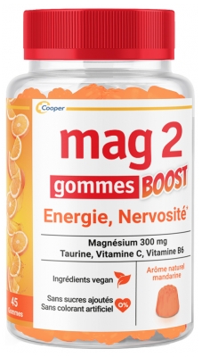 Mag 2 Boost Énergie et Nervosité Magnésium 45 Gommes