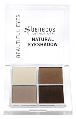 Benecos Fard a Paupières 4 Couleurs Beautiful Eyes - Teinte : Coffee & Cream 002