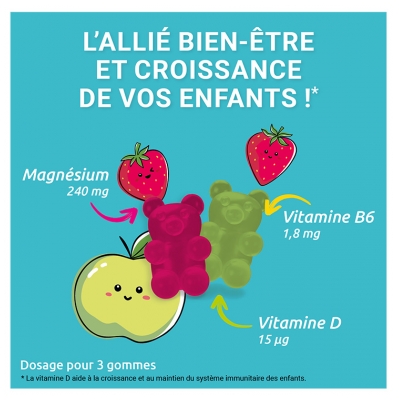 Mag 2 Kids Croissance et Immunité Magnésium 30 Gommes