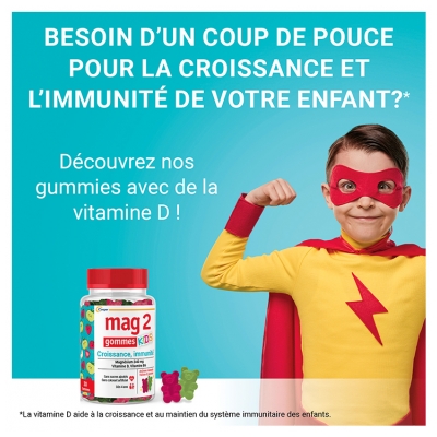 Mag 2 Kids Croissance et Immunité Magnésium 30 Gommes