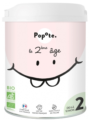 Popote Lait Infantile Le 2ème Âge de 6 à 12 Mois Bio 800 g