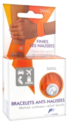 Pharmavoyage Bracelets Small Anti-Nausées - Couleur : Orange