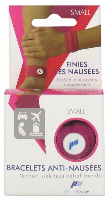 Pharmavoyage Bracelets Small Anti-Nausées - Couleur : Rose