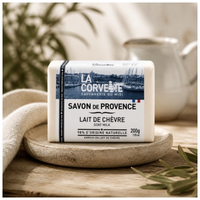 La Corvette Savon de Provence Lait de Chèvre Extra-Doux 200 g