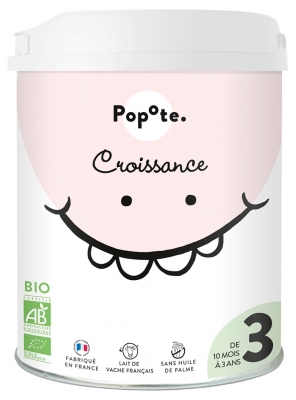 Popote Croissance Lait Infantile 3ème Âge de 10 Mois à 3 Ans Bio 800 g