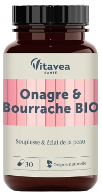 Vitavea Onagre et Bourrache Bio 30 Unités