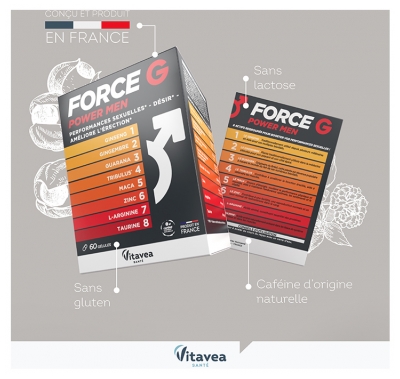 Force G Power Men - Tonifiant Sexuel - Complément Alimentaire-60 Gélules