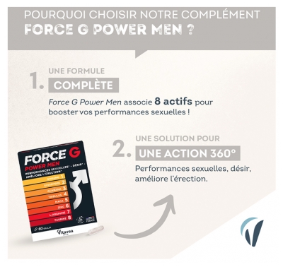 Force G Power Men - Tonifiant Sexuel - Complément Alimentaire-60 Gélules