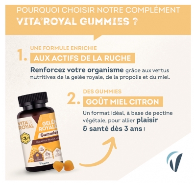 Vitavea Vita'Royal Gelée Royale Lot de 2 x 30 Unités Offre Spéciale 