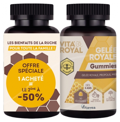 Vitavea Vita'Royal Gelée Royale Lot de 2 x 30 Unités Offre Spéciale 