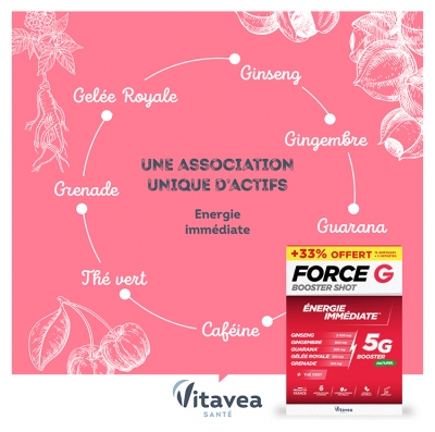 Vitavea Force G Booster Shot 15 Ampoules + 5 Offertes