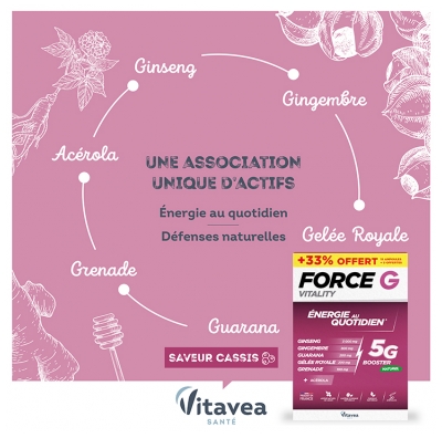Vitavea Force G Vitality Énergie au Quotidien 15 Unités + 5 Offertes