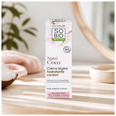 Léa Nature SO BIO étic Nutri Coco Crème Légère Hydratante Confort Biologique 50 ML
