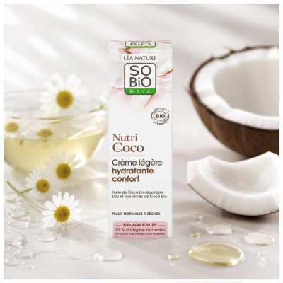 Léa Nature SO BIO étic Nutri Coco Crème Légère Hydratante Confort Biologique 50 ML
