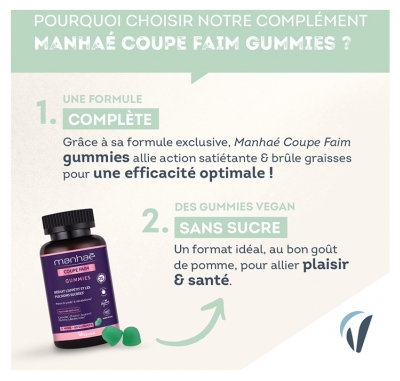 Vitavea Manhaé Coupe Faim Minceur Sans Sucres 60 Gummies