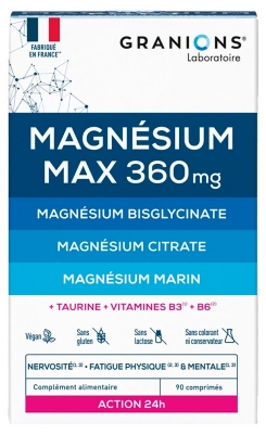 Granions Magnésium Max 360 mg 30 Jours 90 Comprimés