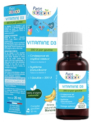 Les 3 Chênes Petit Chêne Vitamine D3 dès 3 Ans 20 ml