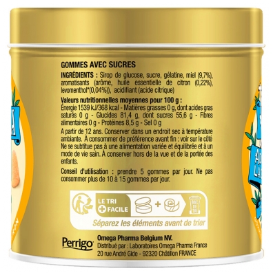 Valda Gommes Miel Citron Adoucit la Gorge 140 g