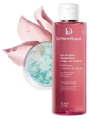 Dr Pierre Ricaud Eau Micellaire Démaquillante Prébiotique + Hydrolat de Rose Bio 200 ml