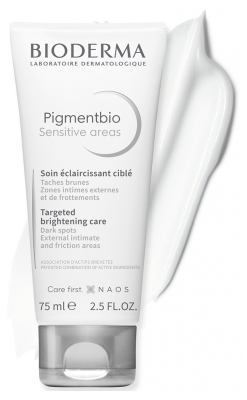 Bioderma Pigmentbio Sensitive Areas Crème Éclaircissante Corps Peaux Sensibles 75 ml