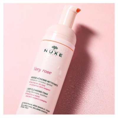 Nuxe Very rose Mousse Aérienne Nettoyante à l'Extrait de Rose 150 ml