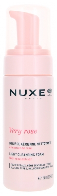 Nuxe Very rose Mousse Aérienne Nettoyante à l'Extrait de Rose 150 ml