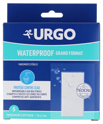 Urgo Pansements Stériles Grand Format Waterproof 5 Unités