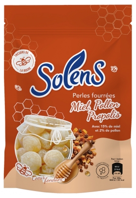 Solens Perles Fourrées Miel Pollen et Propolis 100 Grammes