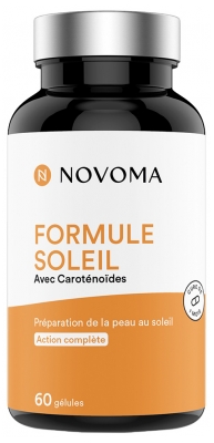 Novoma Formule Soleil avec Caroténoïdes 60 Gélules