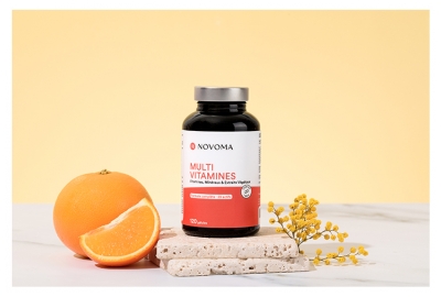 Novoma Multivitamines Vitamines Minéraux & Extraits Végétaux 120 Gélules