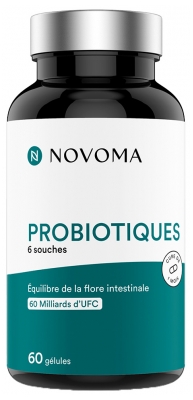 Novoma Probiotiques 6 Souches 60 Gélules