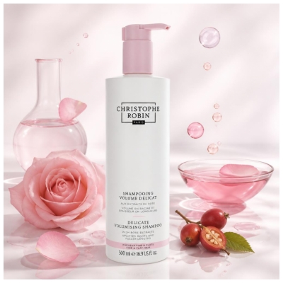 Christophe Robin Shampoing Volume Délicat (Cheveux Fins et Plats) 500 ml 